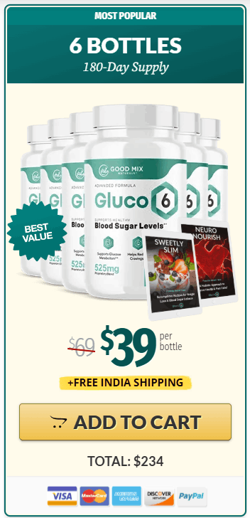 Gluco6 buy now 6 bottles